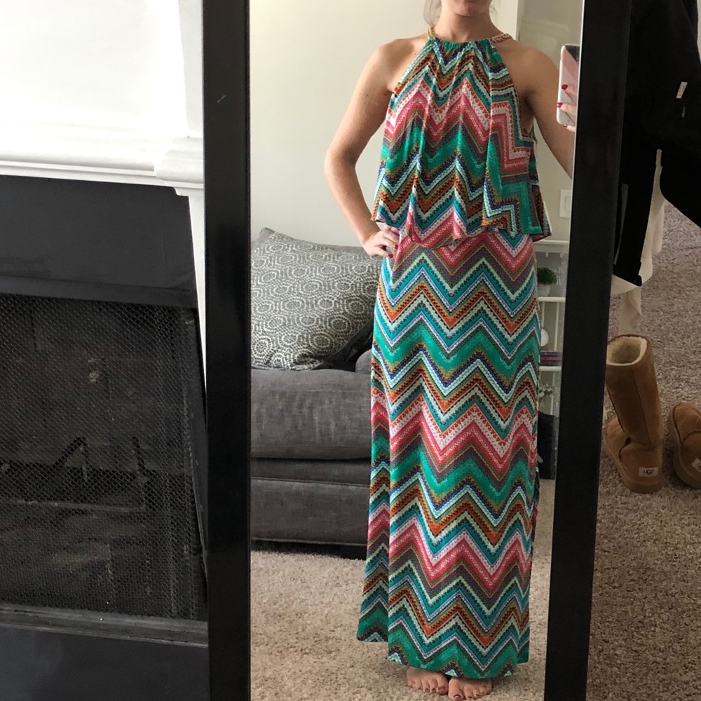 Colorful and fun maxi dress
